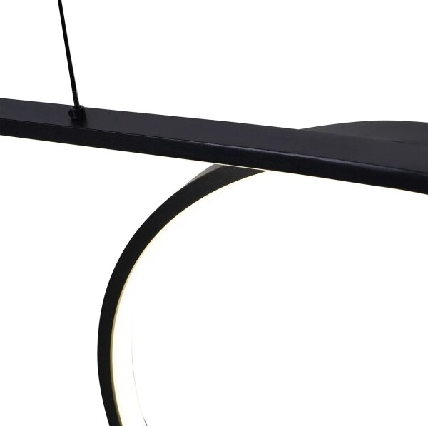 Lustră LED suspendată pe cablu ODETTA LED/42W/230V 4000K neagră