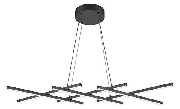 Maytoni MOD244PL-L50BK - Lustră LED suspendată pe cablu HALO LED/40W/230V, neagră