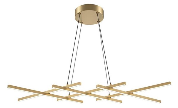 Maytoni MOD244PL-L50BSK - Lustra LED HALO, suspendată pe cablu, LED/40W/230V, aurie