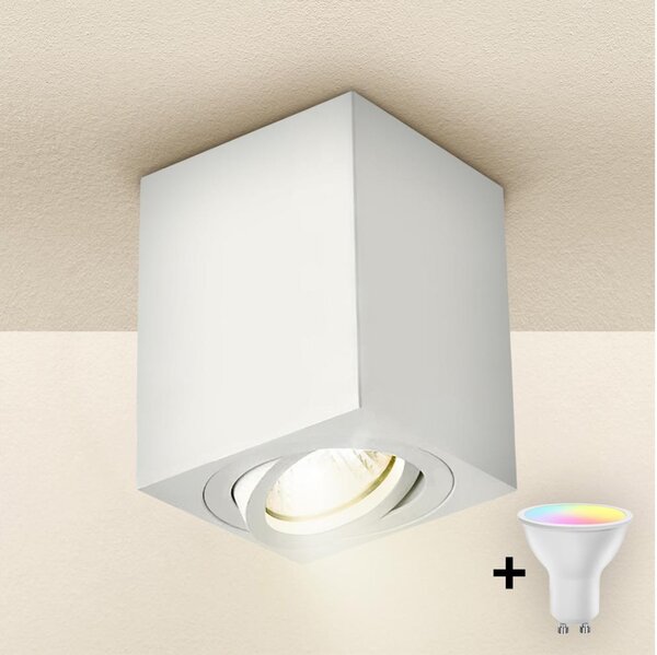 Brilagi MIA - Spot LED RGBW dimabil 1xGU10/4,8W/230V 100x80 mm alb