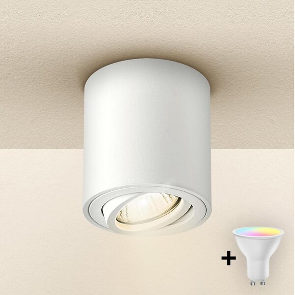 Brilagi - Spot LED RGBW reglabil MIA 1xGU10/4,8W/230V 84x80 mm alb