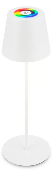 Briloner 7510016 - Lampă de birou LED RGBW CALIDA, reglabilă, 2,5W/5V IP44 1200 mAh, albă
