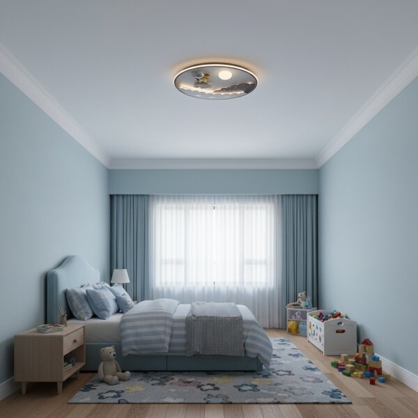 Brilagi - Plafonieră LED reglabilă pentru copii ASTRO LED/68W/230V 3000-6000K +telecomandă