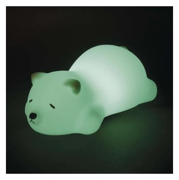 Lampă de veghe RGB LED reîncărcabilă, 3,7 V, 1200 mAh, urs