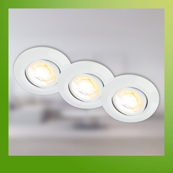 Briloner 7586036 - SET 3x plafoniere LED pentru baie KLIRA LED/4,9W/230V IP23 albe