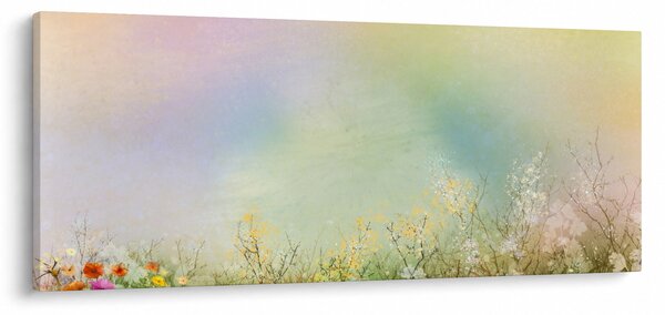 Tablou - Pajiște pictată 2 (120x50 cm)