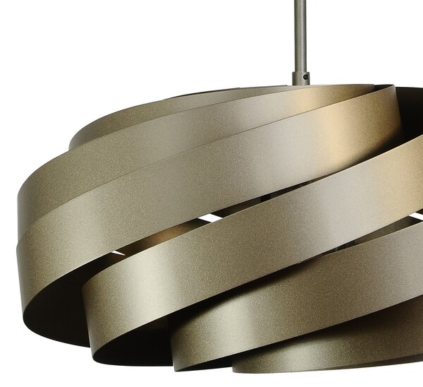 Euluna Plafonieră Vento, maro cafea, Ø 60 cm, reglabil, Maro / Rugină, Camera de zi / sufragerie, Metal, Modern