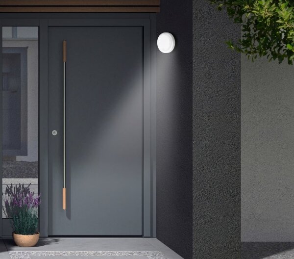 Telefunken - Aplica de exterior cu senzor LED/12W/230V IP44 albă