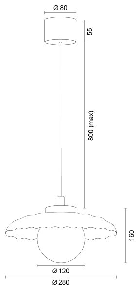 Lustră pe cablu Argon 8947 BOLL, 1xG9/6W/230V, alb