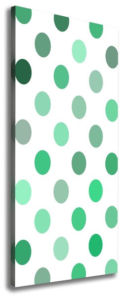 Tablou canvas puncte verzi