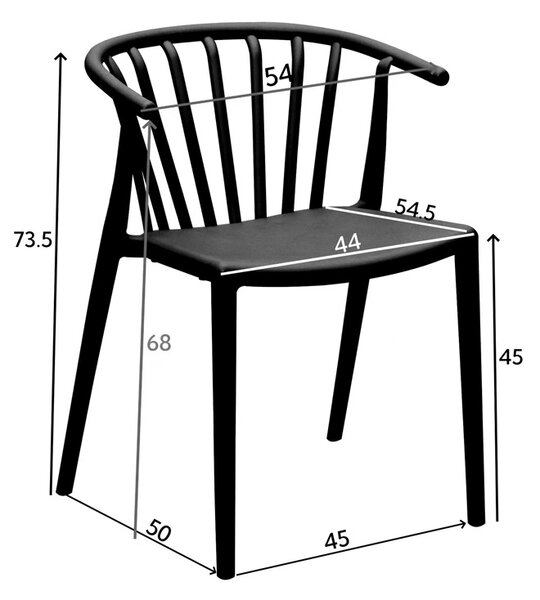Fotoliu de Gradina Model Zelma, Antracit, 55x53x73 cm