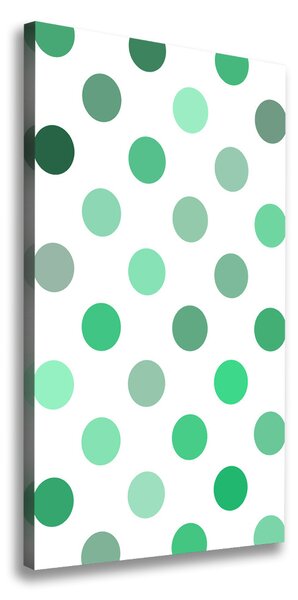 Tablou canvas puncte verzi