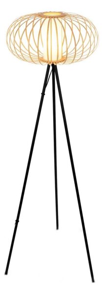 Briloner 1759011 - Lampă de podea 1xE27/10W/230V bambus/negru