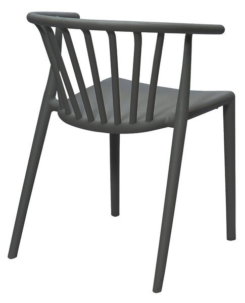 Fotoliu de Gradina Model Zelma, Antracit, 55x53x73 cm