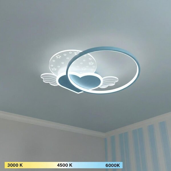 Brilagi - Plafonieră LED pentru copii LOVE 48W/230V 3000/4500/6000K albastră
