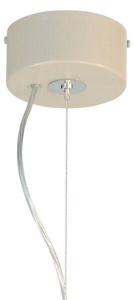 Euluna Lampă suspendată Vento, bej, Ø 50 cm, reglabil, Bej, Camera de zi / sufragerie, Metal, Modern
