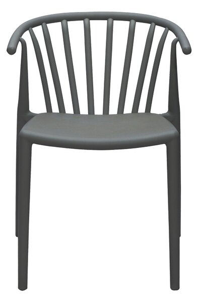 Fotoliu de Gradina Model Zelma, Antracit, 55x53x73 cm