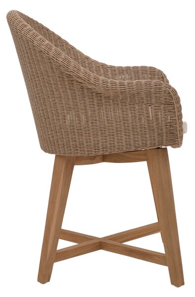 Fotoliu de gradina Solso Boho Pako World Natural 62x58x78 cm