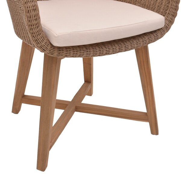 Fotoliu de gradina Solso Boho Pako World Natural 62x58x78 cm