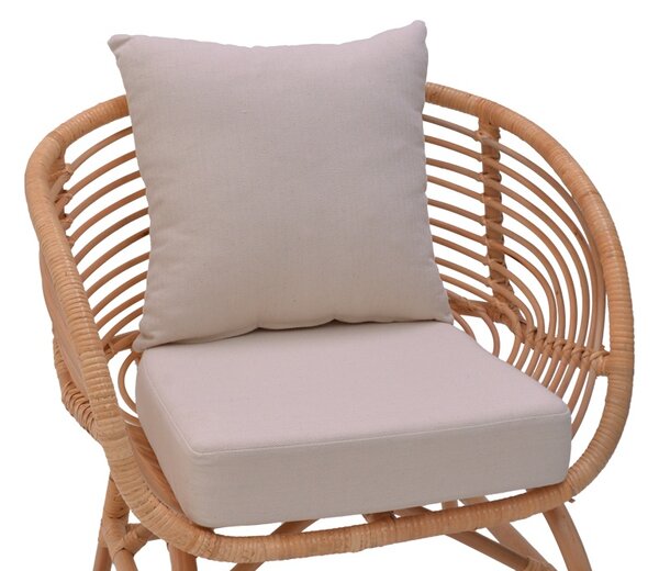Fotoliu de gradina Caxen Boho Pako World Natural 72x63x75 cm