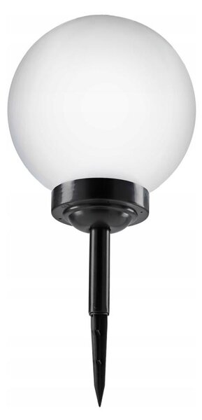 Lampă solară LED, 1,2 V, 6500 K, 200 mAh, diametru 25 cm, IP44, alb/negru