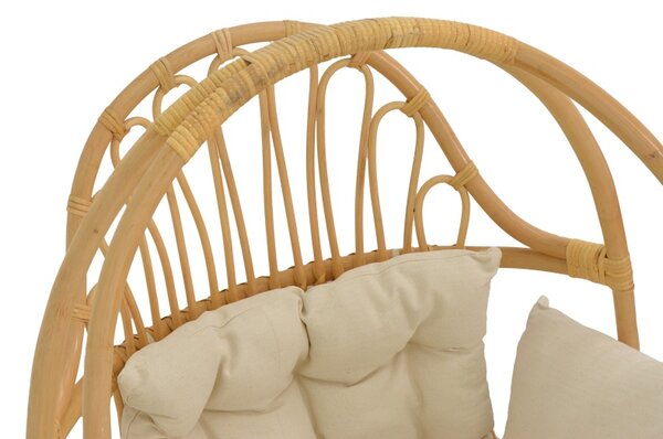 Leagan de Gradina Model Jorg, Natural/Crem, 80x59x105 cm