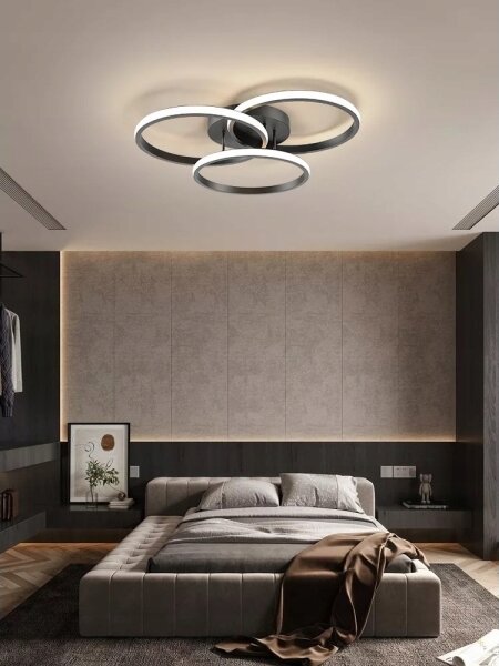 Plafonieră LED 38W/230V, neagră