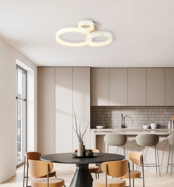 Globo 48046D4 - Plafonieră LED ZARA/24W/230V 3000K 40,5x51 cm
