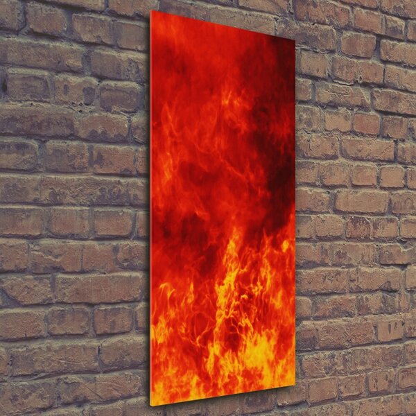 Tablou din Sticlă Flames