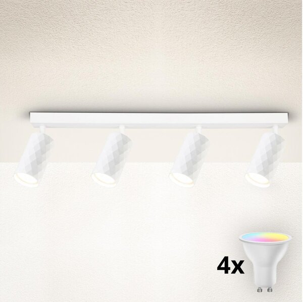 Brilagi - Spot LED RGBW dimmabil SELE DIAMANT 4xGU10/4,8W/230V, alb