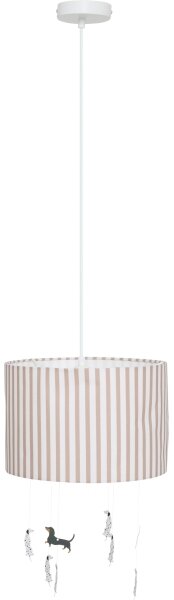 Lampă suspendată pentru copii SCOTT, 1xE27/40W/230V, cu căței - Atmosphera