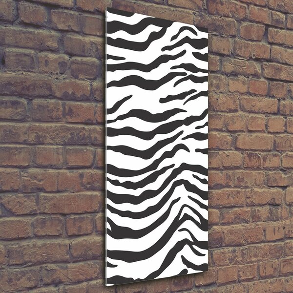 Tablou din Sticlă fundal Zebra