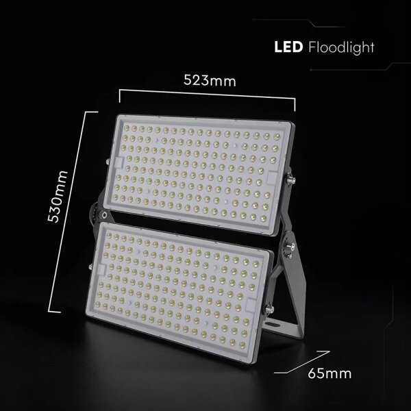 Proiector LED 500W, 230V, 4000K, IP65, gri