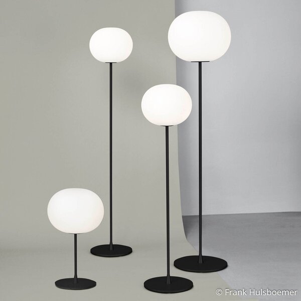 FLOS Glo-Ball T1 lampă de masă, negru, reglabil, Negru, Camera de zi / sufragerie, Sticlă, Design