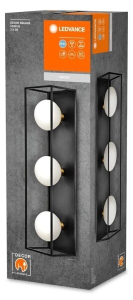 Ledvance - Aplica de perete pentru exterior DECOR SQUARE 3xG9/28W/230V IP44