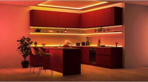 WiZ - Bandă LED RGBIC dimabilă 4m LED/10,2W/5V 2700-6500K Wi-Fi