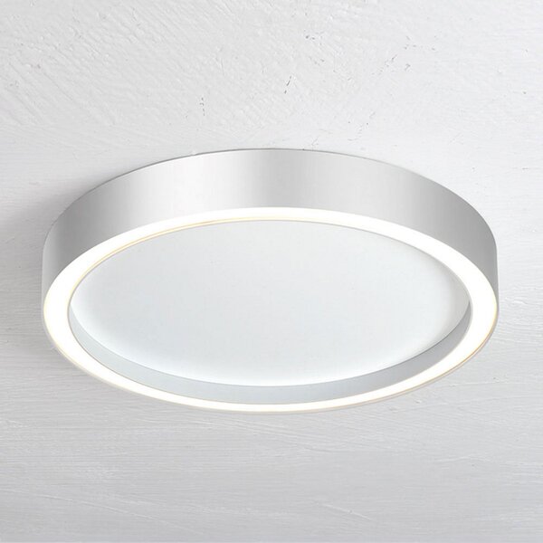 BOPP Bopp Aura LED plafonieră Ø 30cm alb/aluminiu, reglabil, Metalic, Camera de zi / sufragerie, Metal, Modern