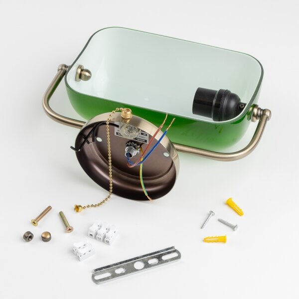 Brilagi - Aplica de perete BANK OFFICE 1xE27/60W/230V alama/verde