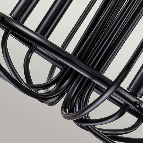 Kichler KL-CAPITOL-HILL12-BLK-Candelabru pe lanț CAPITOL HILL 12xE14/40W/230V negru