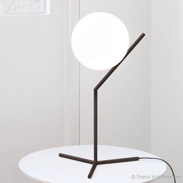 FLOS IC T1 High Lampă de masă negru, reglabil, Negru, Camera de zi / sufragerie, Metal, Design
