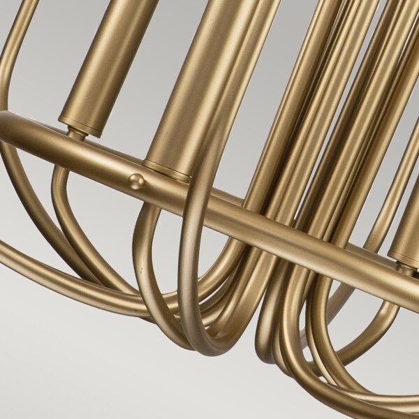 Kichler KL-CAPITOL-HILL12-PNBR candelabru suspendat cu lanț CAPITOL HILL, 12 x E14/40W/230V, finisaj auriu