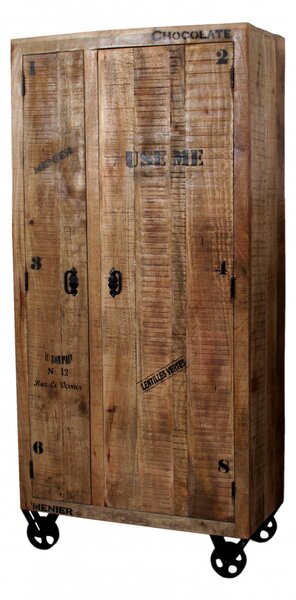 Dulap din lemn masiv Rustic 90x190 cm