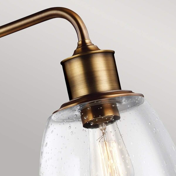 Lustră pe tijă HOBSON Feiss FE-HOBSON-3P-AB, 3xE27/60W/230V, bronz
