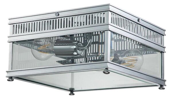 Elstead HOLBORN-F-PC - Aplica de exterior HOLBORN, 2x E27/60W/230V, IP44, crom lucios