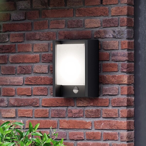 Philips Aplică cu LED Arbour UE, senzor, 2.700 K, Negru, Aluminiu, Modern
