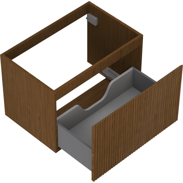 Mexen Rivel, mobilier baie 70 cm, 1 sertar, canelat, nuc, 91A20-07047-1-BF86