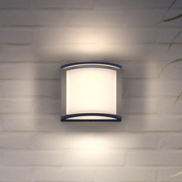 Philips Lampă de perete cu LED pentru exterior Samondra UE, Negru, Aluminiu, Modern
