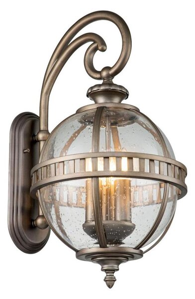 Kichler KL-HALLERON-2M-BU - Aplica de perete pentru exterior HALLERON, 3xE14/40W/230V, IP44