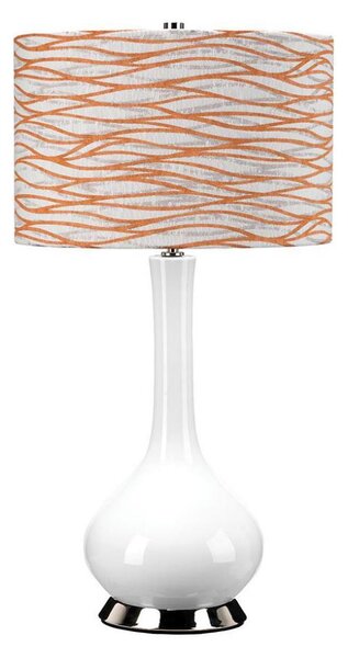 Elstead MILO-PN-TL-LORA - Lampă de masă MILO 1xE27/60W/230V, alb/portocaliu