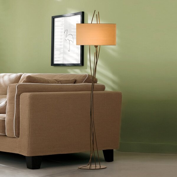 Menzel Living Oval lampă de podea, Negru, Camera de zi / sufragerie, Metal, Modern